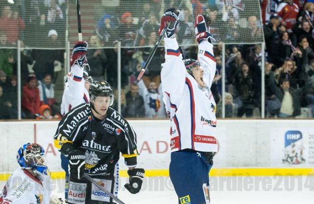 Photo hockey match Grenoble  - Rouen le 30/12/2014
