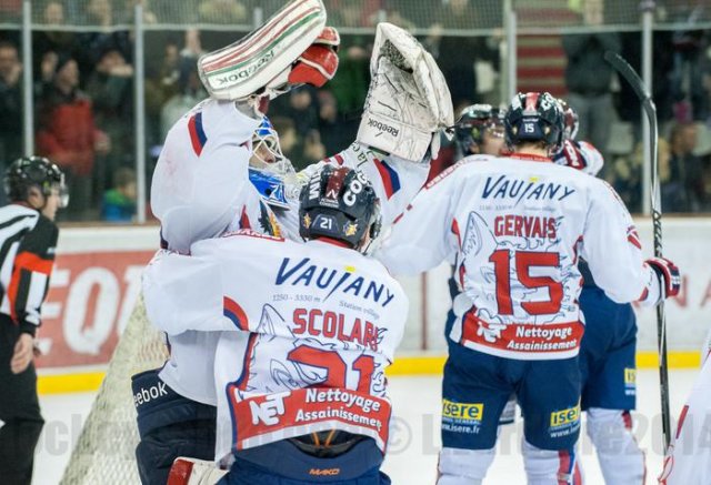 Photo hockey match Grenoble  - Rouen le 30/12/2014