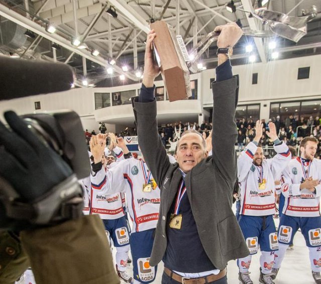 Photo hockey match Grenoble  - Rouen le 30/12/2014