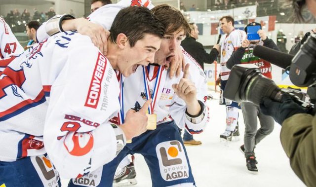 Photo hockey match Grenoble  - Rouen le 30/12/2014