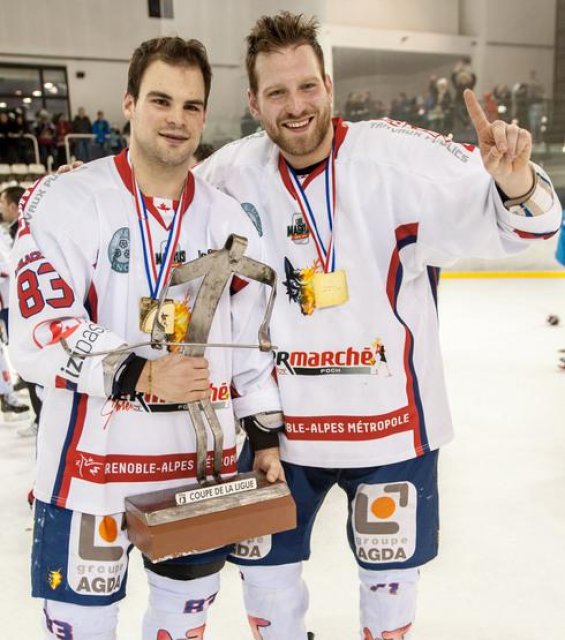 Photo hockey match Grenoble  - Rouen le 30/12/2014