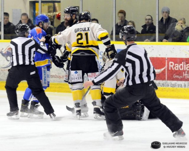 Photo hockey match Dijon  - Rouen le 03/01/2015