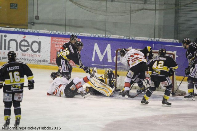 Photo hockey match Rouen - Briançon  le 06/01/2015