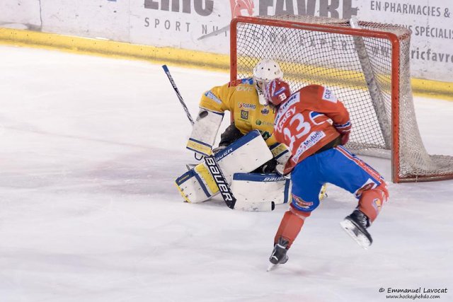 Photo hockey match Lyon - Dijon  le 10/01/2015