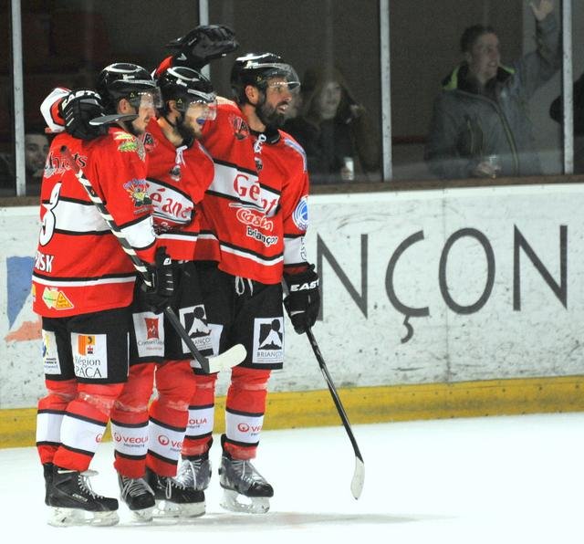 Photo hockey match Briançon  - Lyon le 13/01/2015