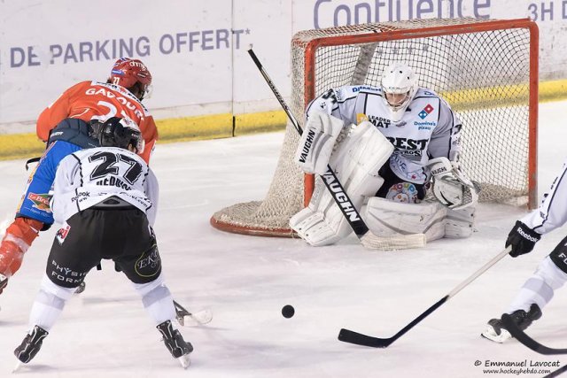 Photo hockey match Lyon - Brest  le 16/01/2015