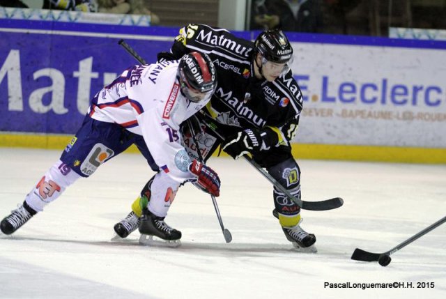 Photo hockey match Rouen - Grenoble  le 17/01/2015