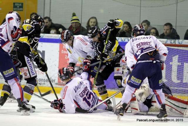 Photo hockey match Rouen - Grenoble  le 17/01/2015
