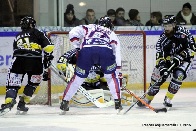 Photo hockey match Rouen - Grenoble  le 17/01/2015