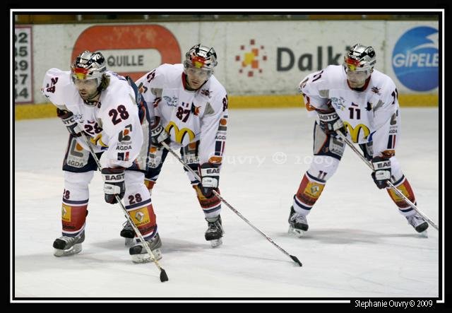 Photo hockey match Rouen - Grenoble  le 06/01/2009