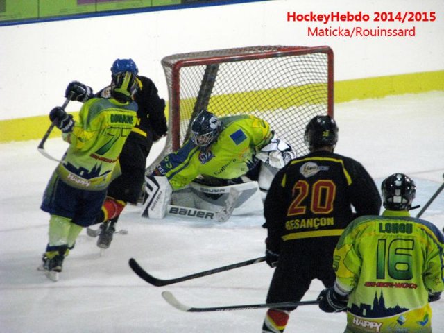 Photo hockey match Besançon - Châlons-en-Champagne le 17/01/2015
