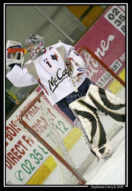Photo hockey match Rouen - Grenoble  le 06/01/2009