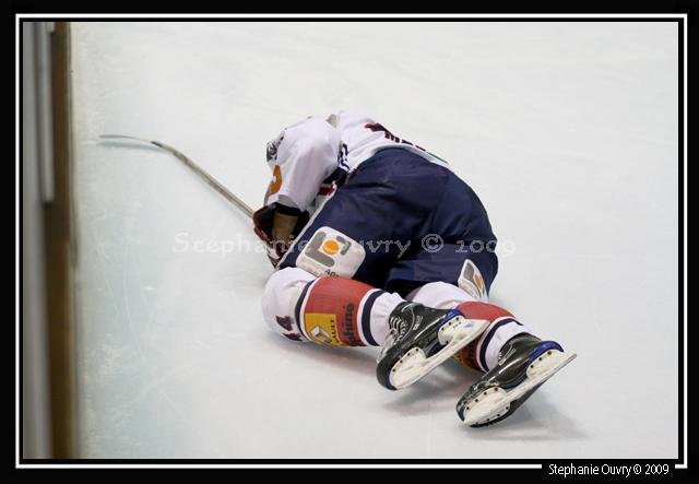Photo hockey match Rouen - Grenoble  le 06/01/2009