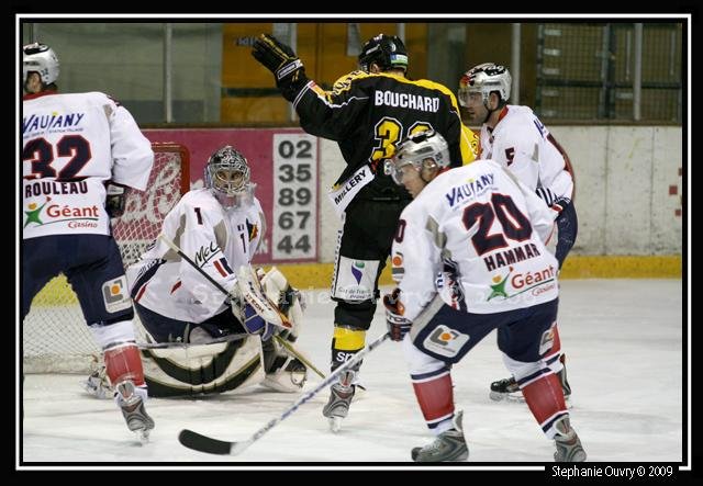 Photo hockey match Rouen - Grenoble  le 06/01/2009