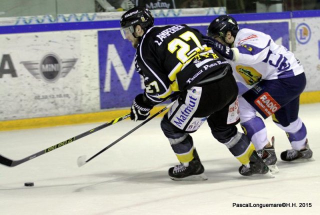 Photo hockey match Rouen - Chamonix  le 23/01/2015