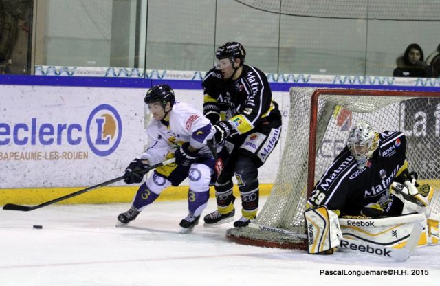 Photo hockey match Rouen - Chamonix  le 23/01/2015