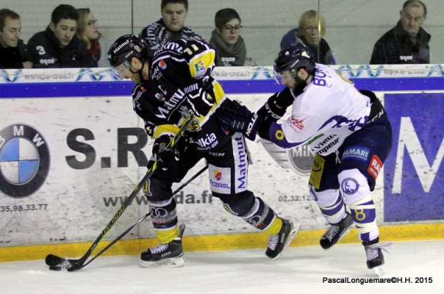 Photo hockey match Rouen - Chamonix  le 23/01/2015