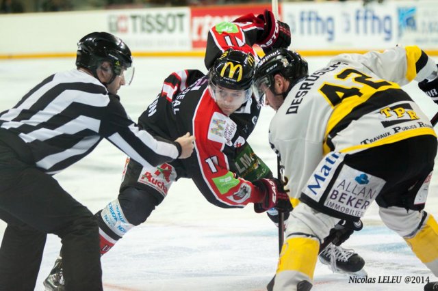 Photo hockey match Rouen - Amiens  le 25/01/2015