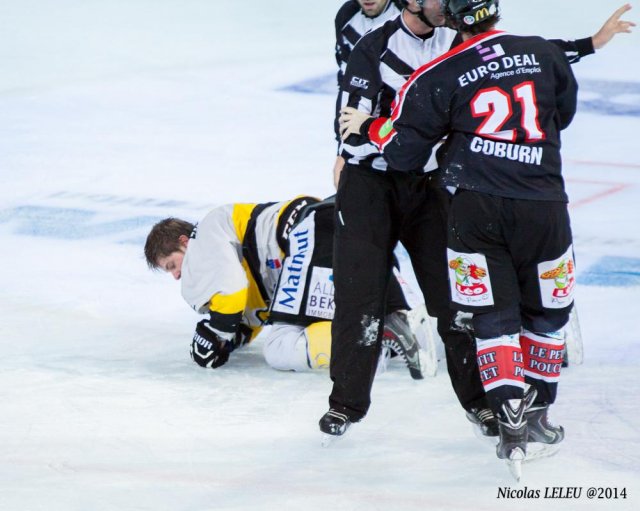 Photo hockey match Rouen - Amiens  le 25/01/2015