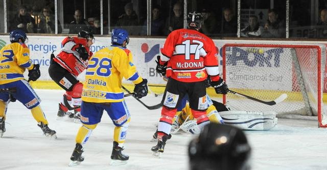 Photo hockey match Briançon  - Dijon  le 27/01/2015