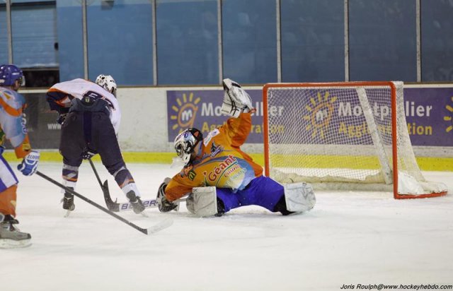 Photo hockey match Montpellier  - Clermont-Ferrand II le 07/02/2015