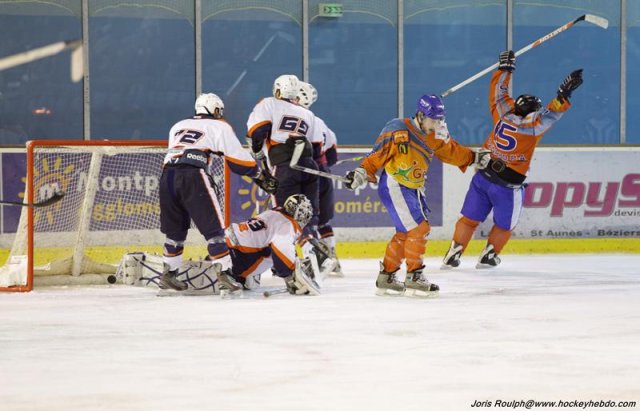 Photo hockey match Montpellier  - Clermont-Ferrand II le 07/02/2015