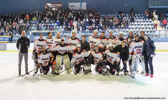 Photo hockey match Montpellier  - Clermont-Ferrand II le 07/02/2015