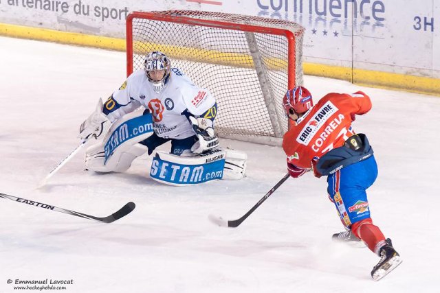 Photo hockey match Lyon - Chamonix  le 10/02/2015