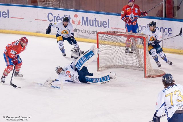 Photo hockey match Lyon - Chamonix  le 10/02/2015