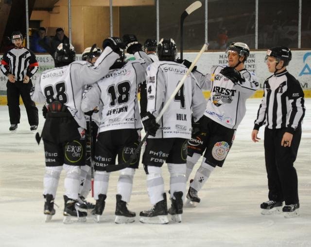 Photo hockey match Briançon  - Brest  le 17/02/2015