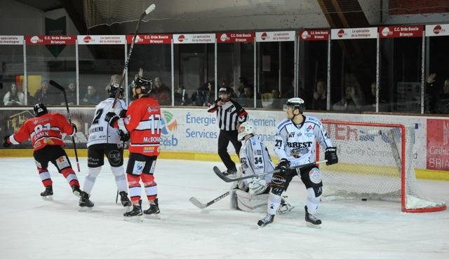 Photo hockey match Briançon  - Brest  le 17/02/2015