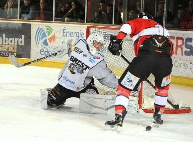 Photo hockey match Briançon  - Brest  le 17/02/2015