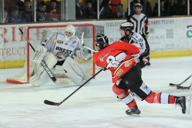 Photo hockey match Briançon  - Brest  le 17/02/2015