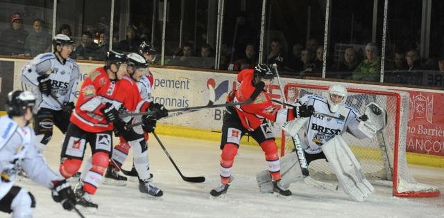 Photo hockey match Briançon  - Brest  le 18/02/2015
