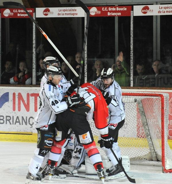 Photo hockey match Briançon  - Brest  le 18/02/2015