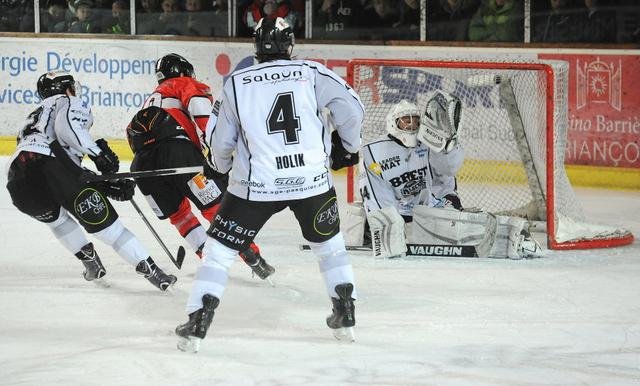 Photo hockey match Briançon  - Brest  le 18/02/2015
