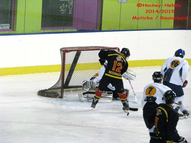 Photo hockey match Besançon - Champigny-sur-Marne le 21/02/2015