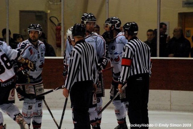 Photo hockey match Dijon  - Angers  le 10/01/2009