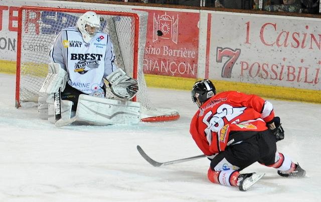 Photo hockey match Briançon  - Brest  le 24/02/2015