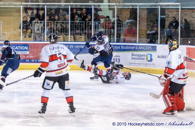 Photo hockey match Angers  - Briançon  le 28/02/2015