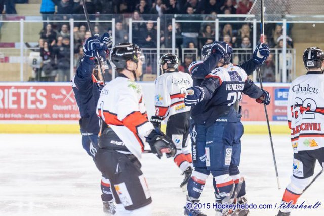 Photo hockey match Angers  - Briançon  le 28/02/2015