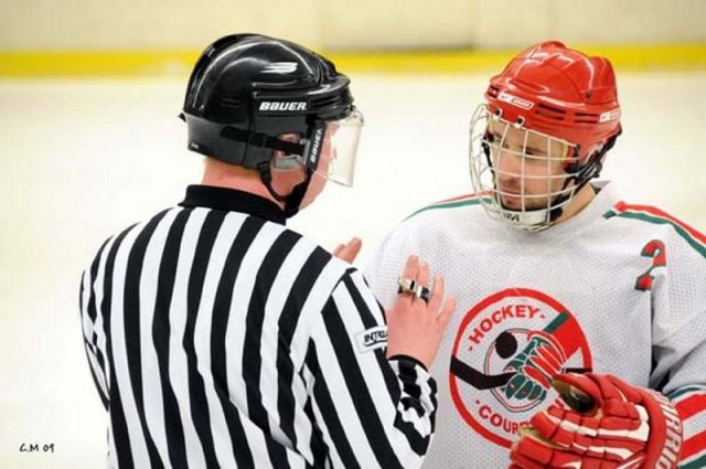 Photo hockey match Caen  - Courbevoie  le 10/01/2009
