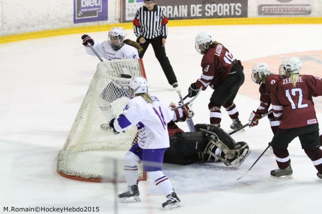 Photo hockey reportage Mondial féminin : La France se rassure