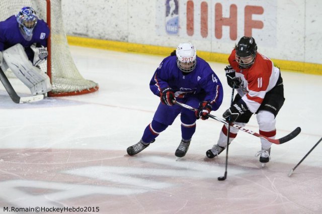 Photo hockey reportage Mondial Féminin - La France un peu courte.