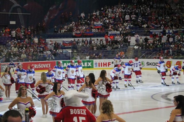 Photo hockey match Russia - United States of America le 04/05/2015