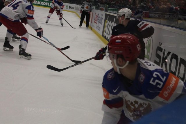 Photo hockey match Russia - United States of America le 04/05/2015