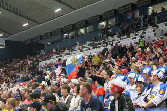 Photo hockey match Russia - United States of America le 04/05/2015