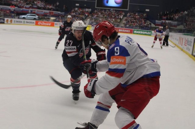 Photo hockey match Russia - United States of America le 04/05/2015