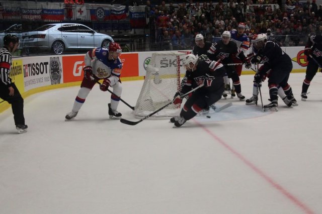 Photo hockey match Russia - United States of America le 04/05/2015