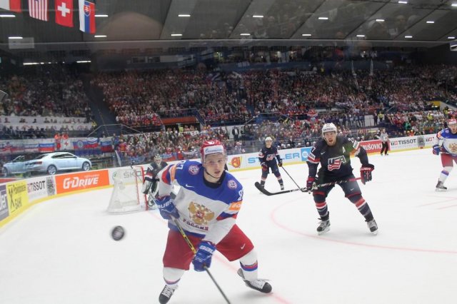 Photo hockey match Russia - United States of America le 04/05/2015